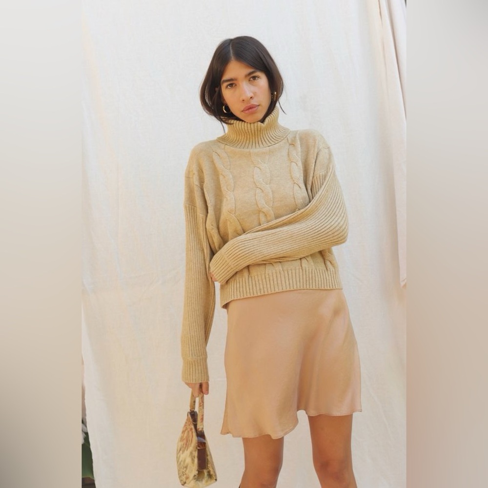 Emory Park Cable Knit Turtleneck Sweater